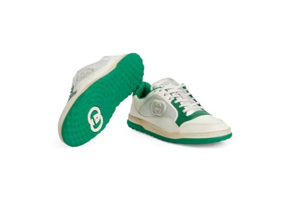Gucci Mac80 Low-Top Sneakers White/Emerald Green