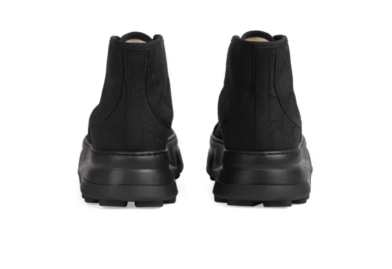 Gucci GG-Canvas High-Top Sneakers Black