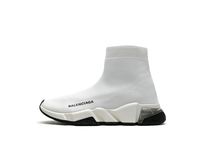 Buy Balenciaga Speed Clear Sole White Black for Women's - Sale Now!