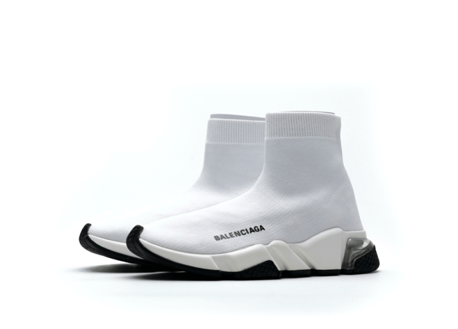 Sale on Balenciaga Speed Clear Sole White Black for Women's - Shop Now!