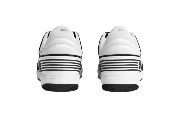 Gucci Basket Low-Top Sneakers In Black and White