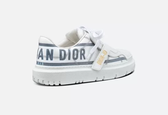 DIOR-ID Sneaker - White and French Blue Technical Fabric