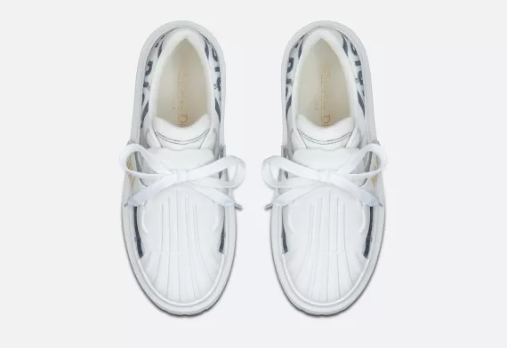DIOR-ID Sneaker - White and French Blue Technical Fabric