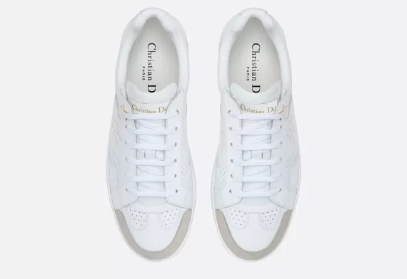 Dior Star Sneaker - White Calfskin and Suede