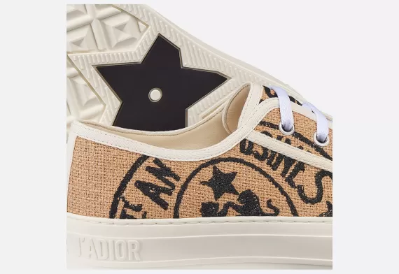 WALK'N'DIOR Sneaker Beige Jute with Dior Union Motif