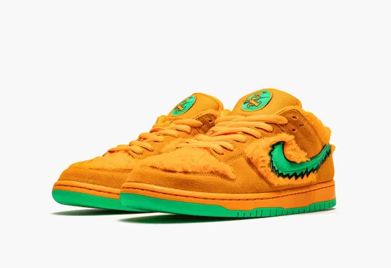 Men's SB Dunk Low Grateful Dead Orange Bear Now on Sale