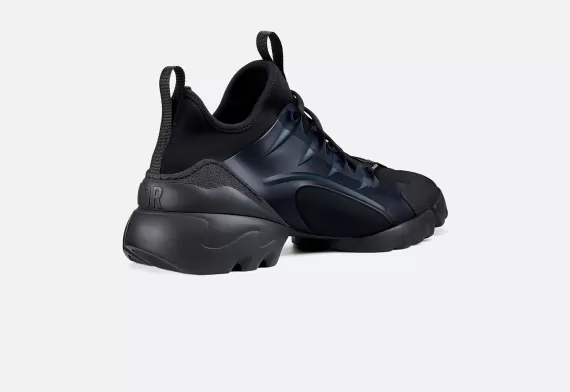 D-CONNECT Sneaker - Black Technical Fabric