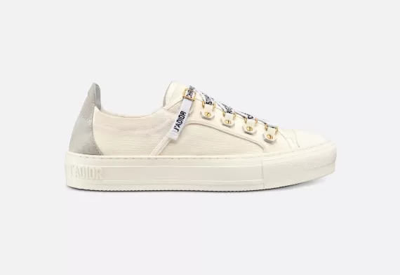 WALK'N'DIOR Sneaker White Canvas and Suede Calfskin