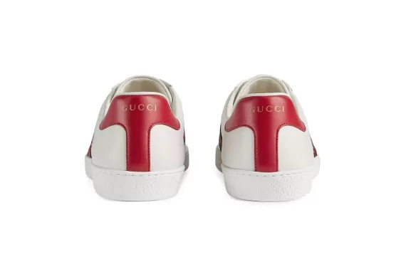 Gucci Ace Cat Motif Low-Top Sneakers