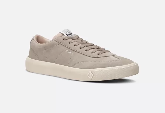 B101 Sneaker Greige Nubuck Calfskin CD Diamond