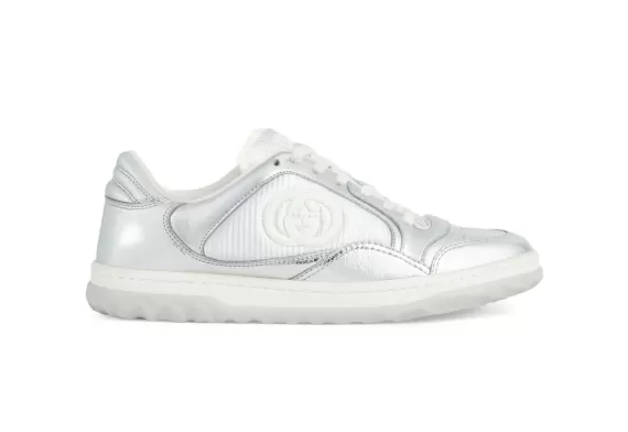 Gucci Mac80 Low-Top Sneakers Silver-Tone/White