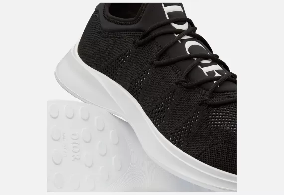 B25 Sneaker Black Neoprene and Technical Mesh