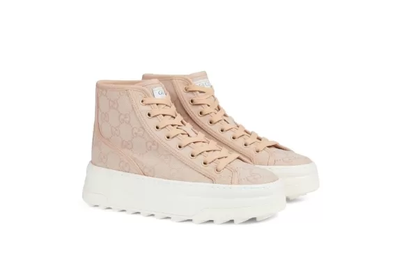 Gucci GG High-Top Sneakers Light Pink