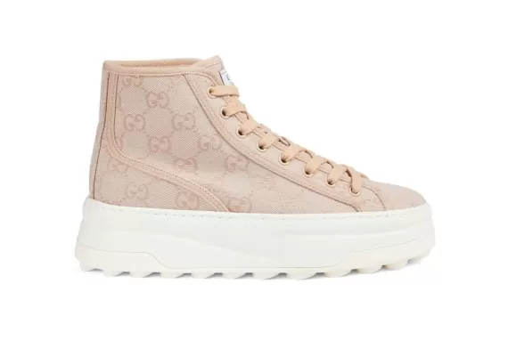 Gucci GG High-Top Sneakers Light Pink