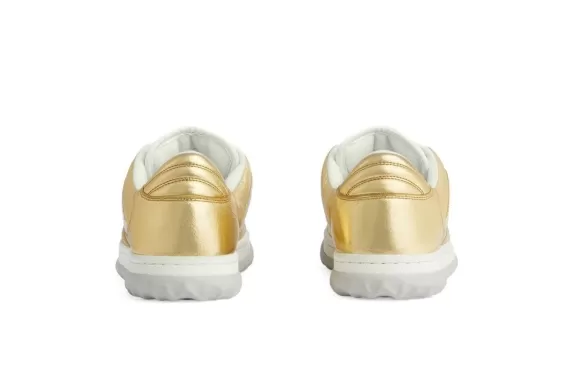 Gucci Mac80 Low-Top Sneakers Yellow Gold/White