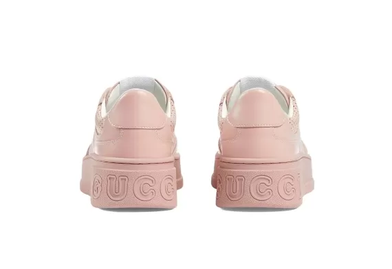 Gucci GG Embossed-Logo Low-Top Sneakers Salmon Pink