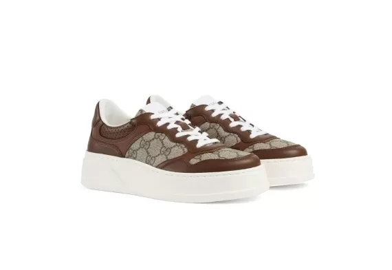 Gucci GG Panelled Sneakers Brown Classic GG Canvas