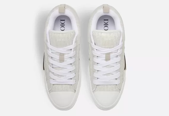 B23 Skater Sneaker Cream Dior Oblique Jacquard