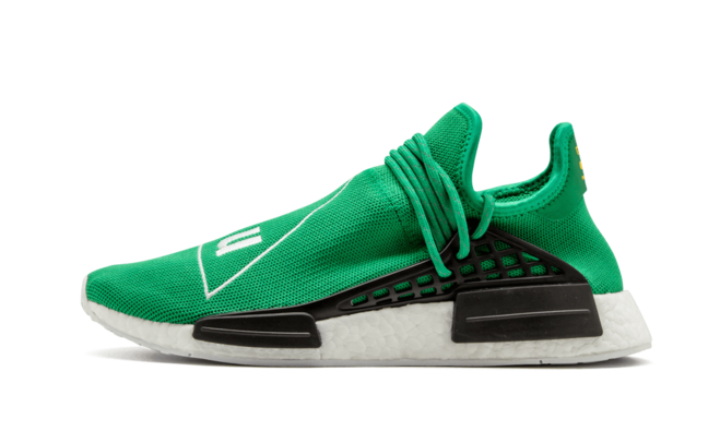 Shop Mens Pharrell Williams NMD Human Race Green Sneakers