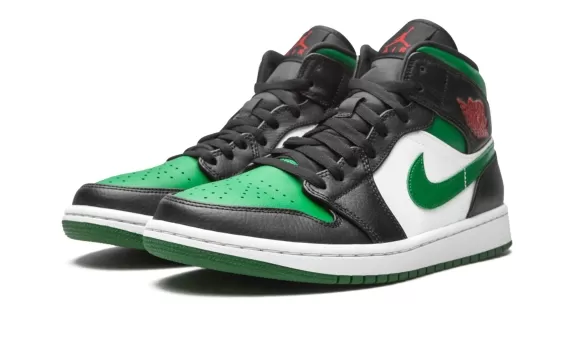 Air Jordan 1 Mid - Green Toe