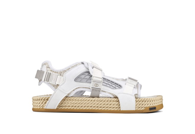 Discounted Dior Atlas Sandal Off-White for Women's