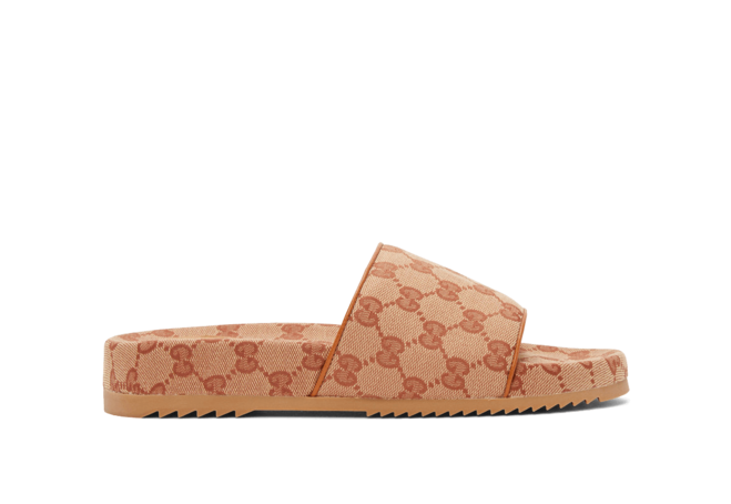 Gucci Beige GG Sideline Sandals