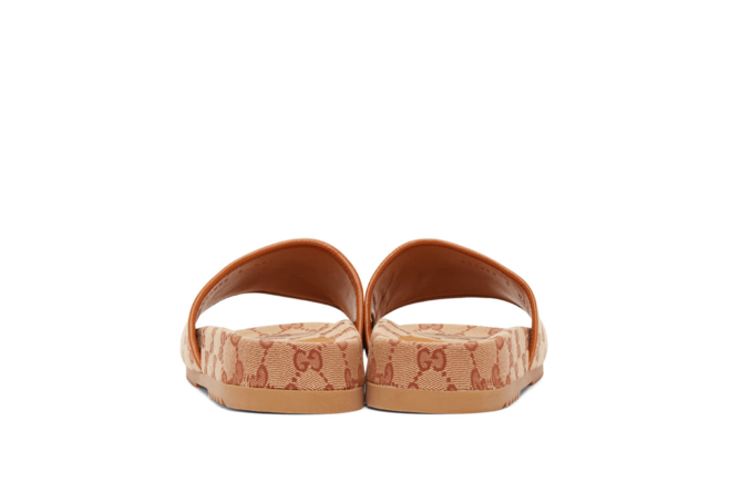 Gucci Beige GG Sideline Sandals