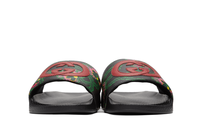 Treat Yourself to Gucci Black Ken Scott Edition Print Slides for Women