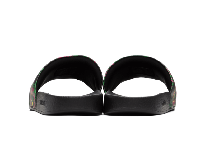 Look Fabulous with Gucci Black Ken Scott Edition Print Slides for Women