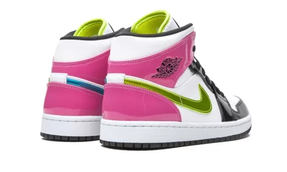 Air Jordan 1 Mid SE - Cyber / Active Fuchsia