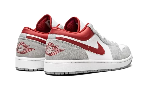 Air Jordan 1 Low SE - White / Grey / Red