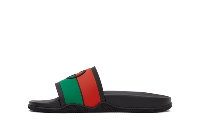 Sale on Men's Gucci Black Interlocking G Slides - Shop Now!