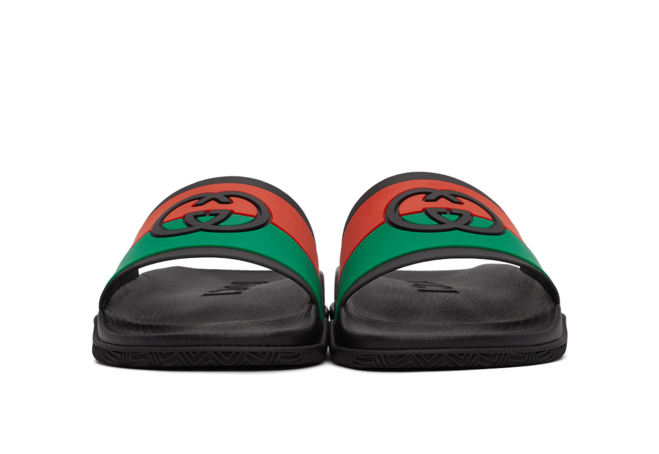 Up to 50% Off Men's Gucci Black Interlocking G Slides - Shop Now!