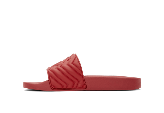 Women's Gucci Red Quilted GG Pool Slides - Get Sale Now
