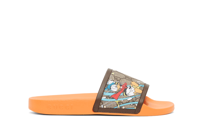 Buy Orange Disney Edition GG Supreme Donald Duck Sandals for Women's