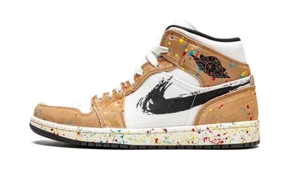 Air Jordan 1 Mid SE - Brushstroke