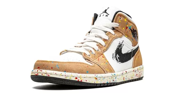 Air Jordan 1 Mid SE - Brushstroke