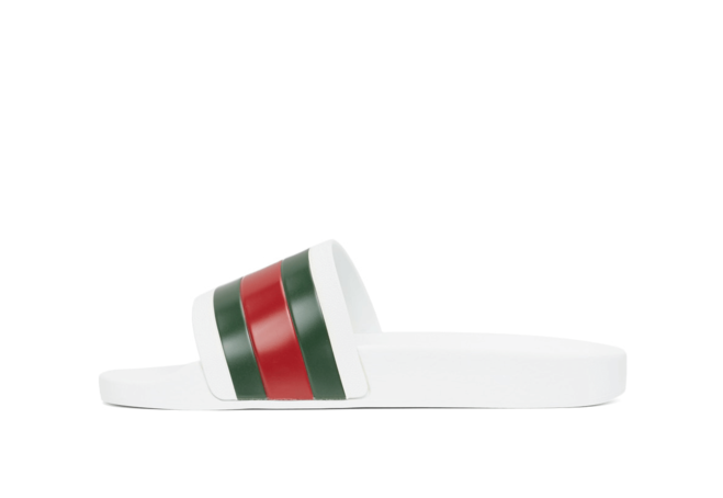 Gucci White Pursuit Slides