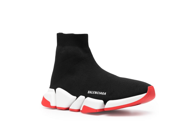 Men's Balenciaga Speed 2.0 Sneaker Black/Red - Get it Now!