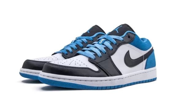 AIR JORDAN 1 Low - Laser Blue Black-Laser Blue