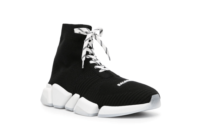 Look Stylish with Balenciaga Speed 2.0 Sneaker Lace-Up Black for Women's