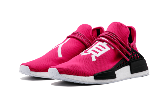 Get Discounted Women's Pharrell Williams NMD Human Race - Friends & Family Shock Pink