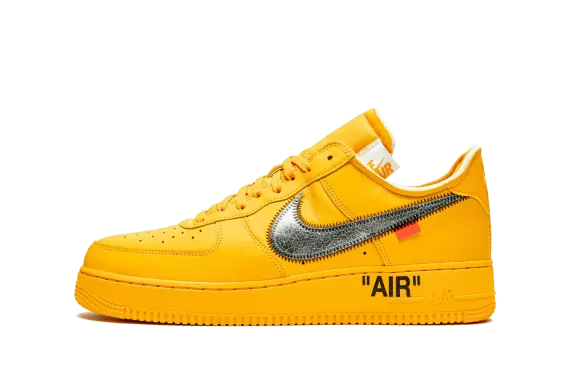 Shop for Men's NIKE AIR FORCE 1 LOW Off-White - University Gold and Get Discount