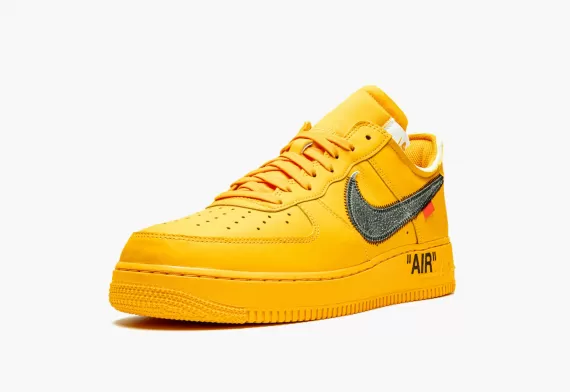 Save on Men's NIKE AIR FORCE 1 LOW Off-White - University Gold at Our Online Store