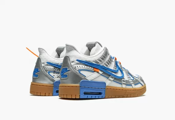 Shop Now for Men's NIKE AIR RUBBER DUNK Off-White - University Blue Shoes - Discount