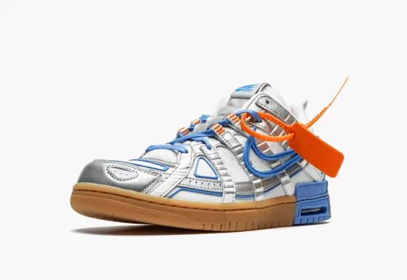 Men's NIKE AIR RUBBER DUNK Off-White - University Blue Shoes - Discount Available!