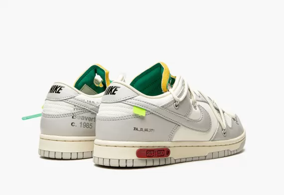 Look Stylish with NIKE DUNK LOW Lot 25 - Off White and Save Money!