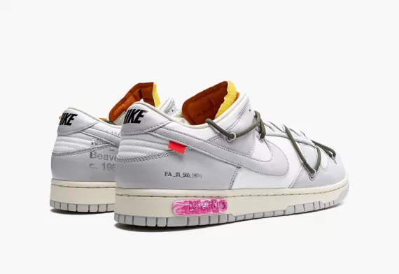 Men's Nike DUNK LOW Off-White - Lot 22 at a Great Discount!
