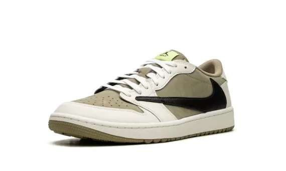 Travis Scott x Air Jordan 1 Low Golf - Neutral Olive