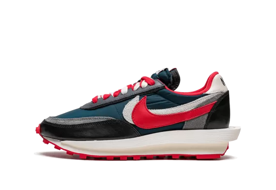 Men's Nike LDWAFFLE Undercover x Sacai - Midnight Spruce University Red with Discount